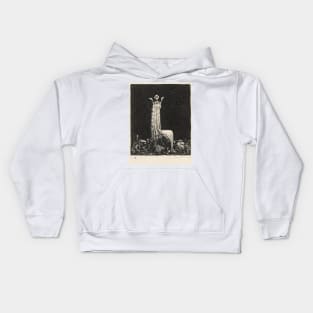 Princess, John Bauer - Lithograph 9 (1915) Kids Hoodie